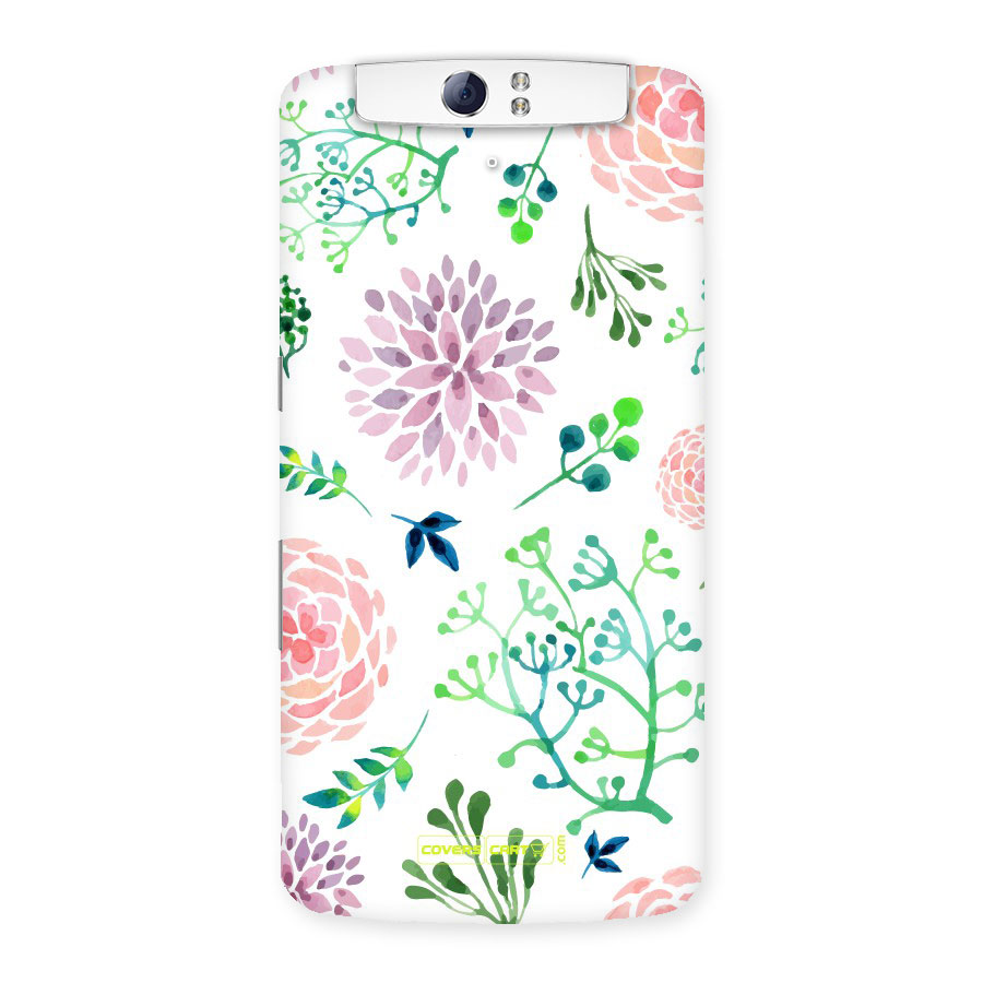 Fresh Floral Back Case for Oppo N1