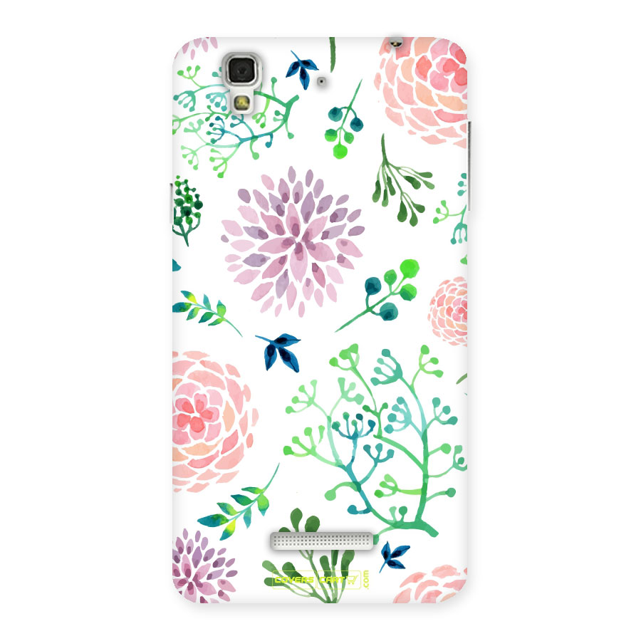 Fresh Floral Back Case for Yu Yureka