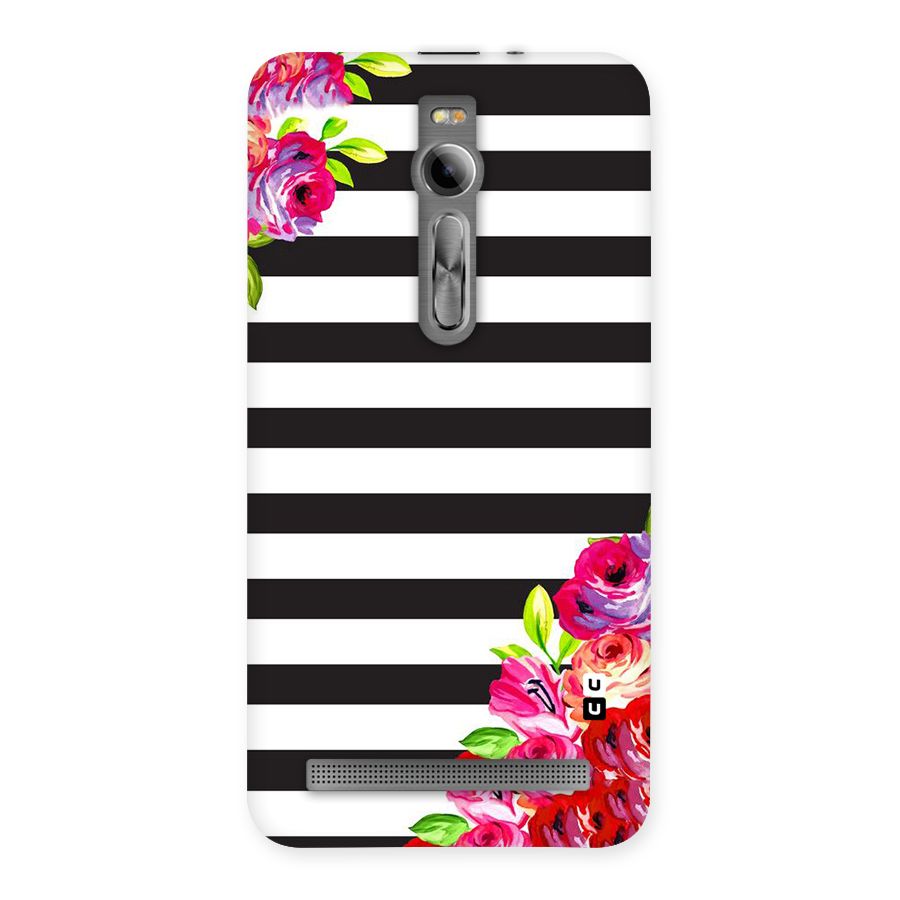 Floral Stripes Back Case for Asus Zenfone 2