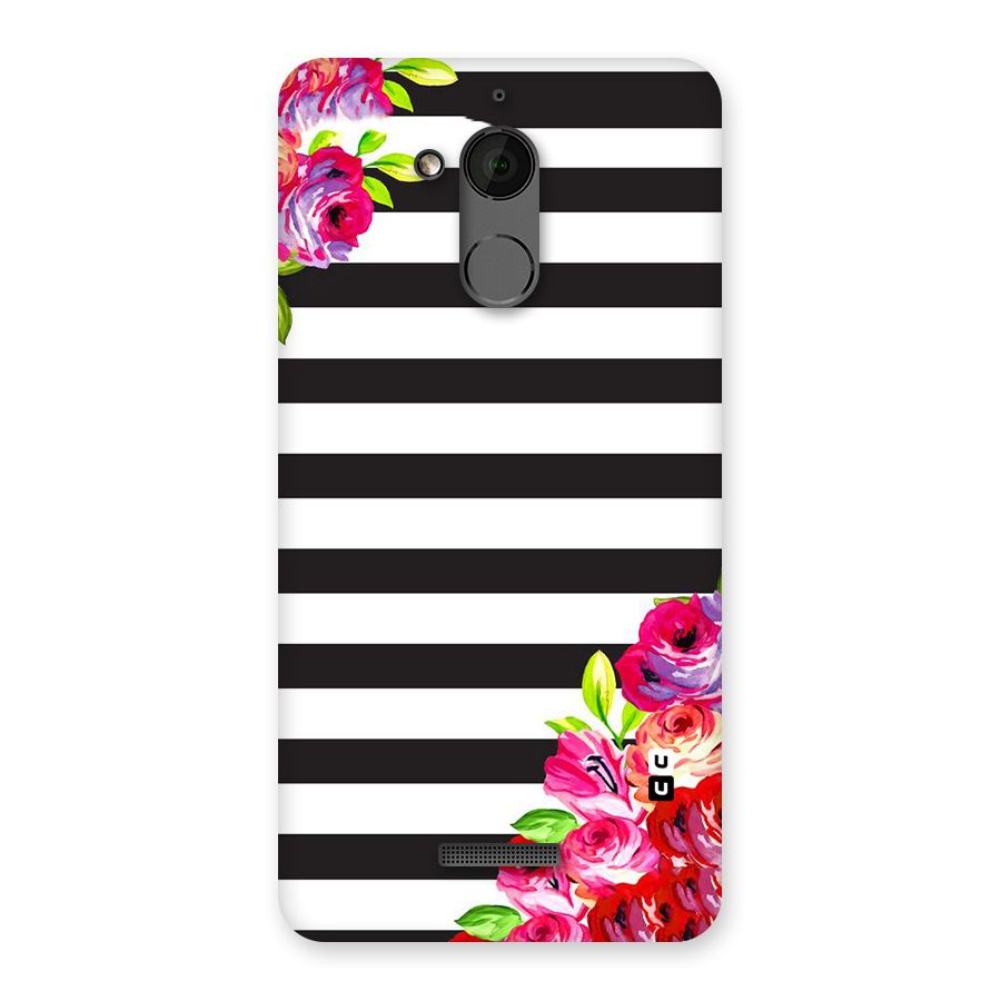 Floral Stripes Back Case for Coolpad Note 5