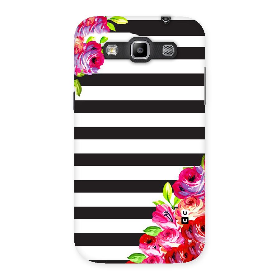 Floral Stripes Back Case for Galaxy Grand Quattro