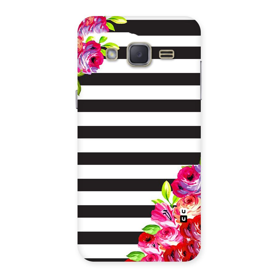 Floral Stripes Back Case for Galaxy J2