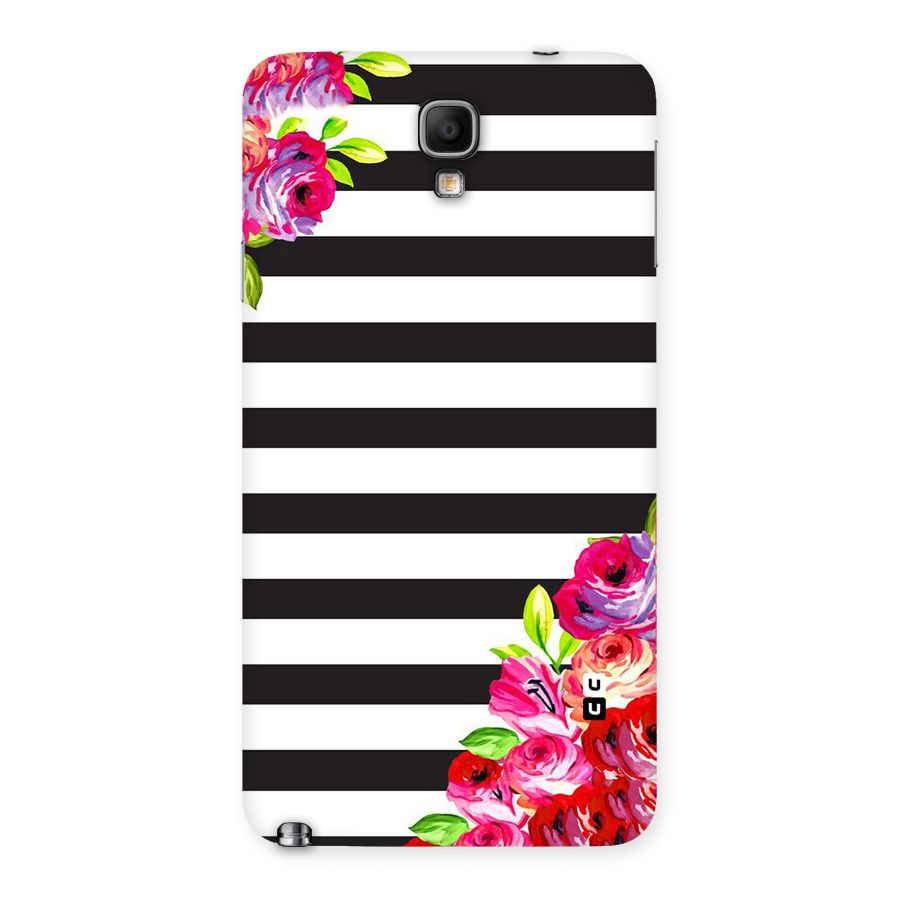 Floral Stripes Back Case for Galaxy Note 3 Neo