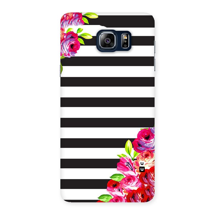 Floral Stripes Back Case for Galaxy Note 5