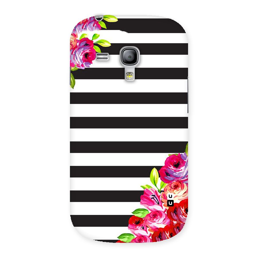 Floral Stripes Back Case for Galaxy S3 Mini