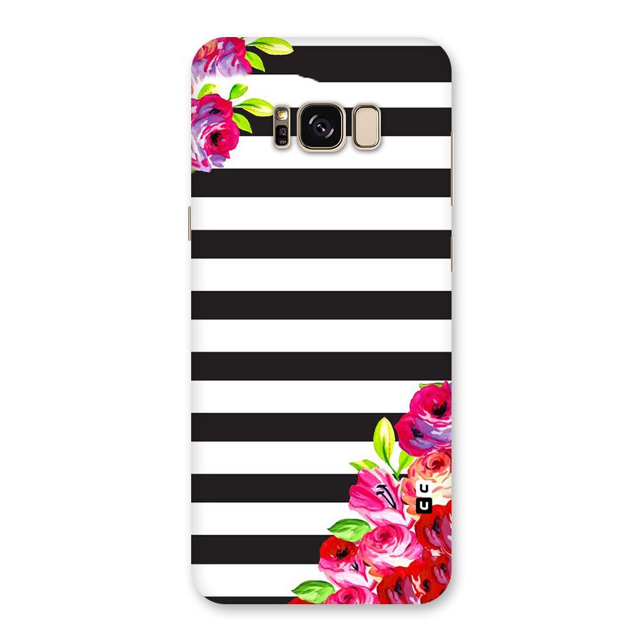 Floral Stripes Back Case for Galaxy S8 Plus