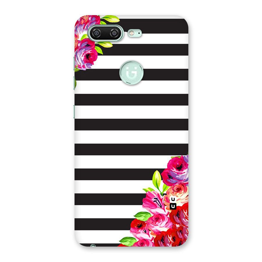 Floral Stripes Back Case for Gionee S10