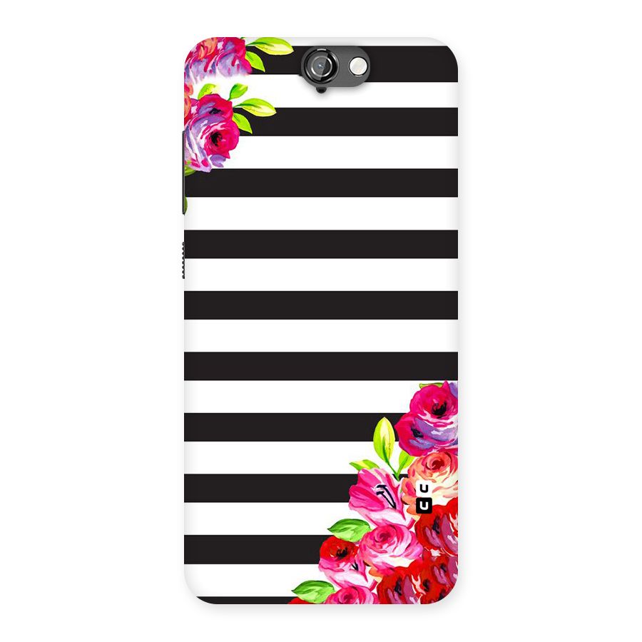 Floral Stripes Back Case for HTC One A9