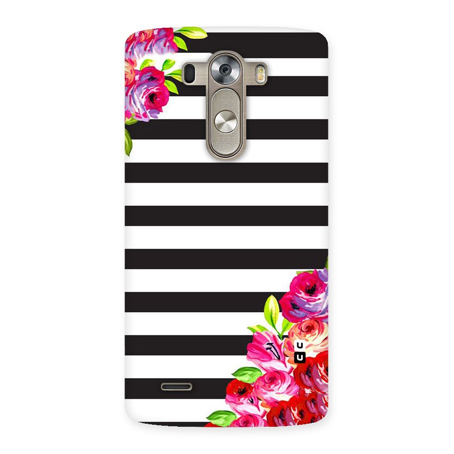 Floral Stripes Back Case for LG G3