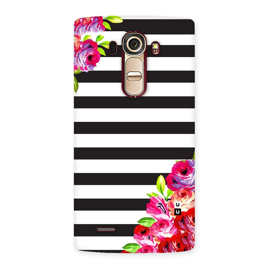 Floral Stripes Back Case for LG G4