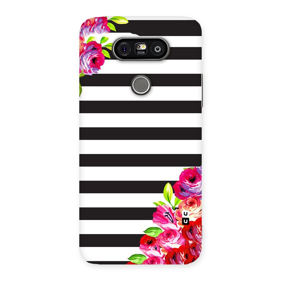 Floral Stripes Back Case for LG G5