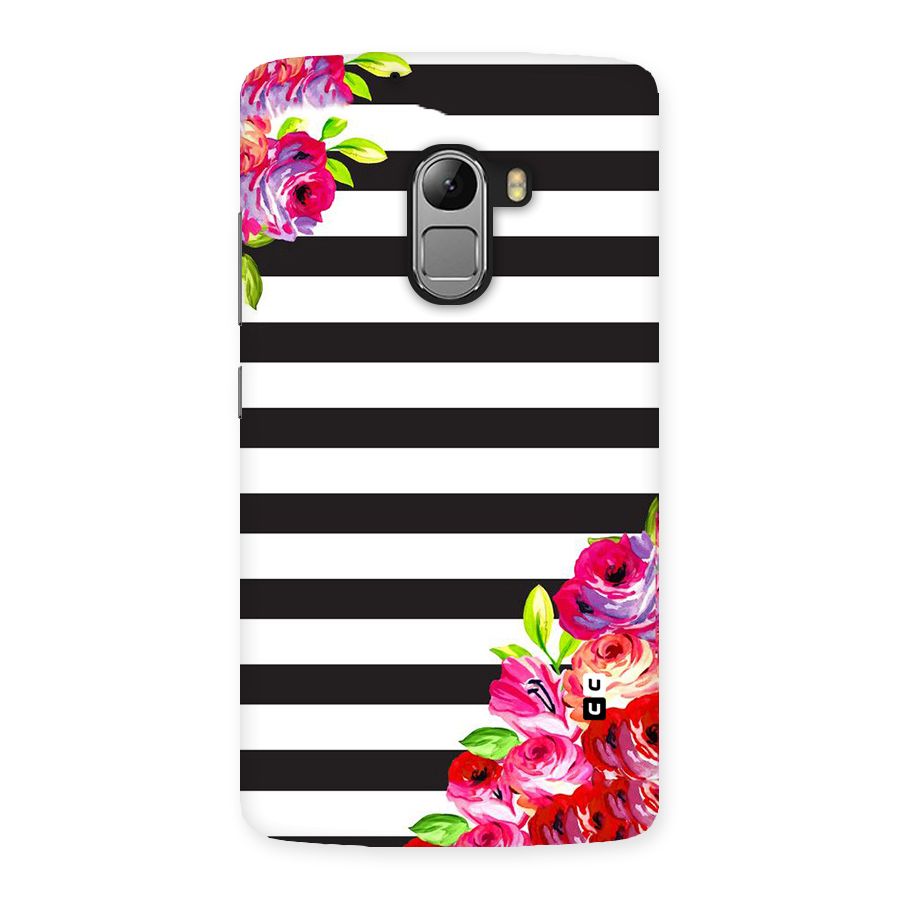 Floral Stripes Back Case for Lenovo K4 Note