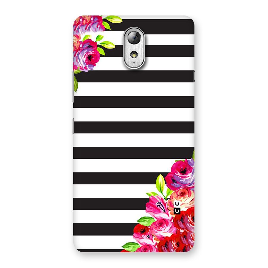 Floral Stripes Back Case for Lenovo Vibe P1M