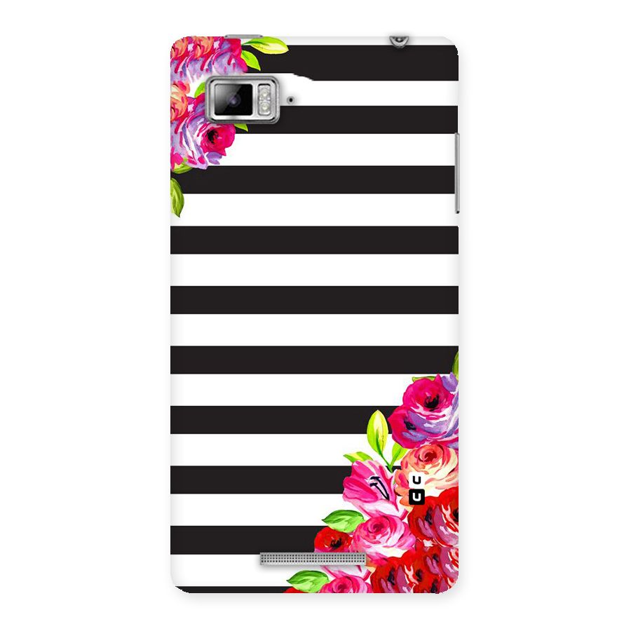 Floral Stripes Back Case for Lenovo Vibe Z K910