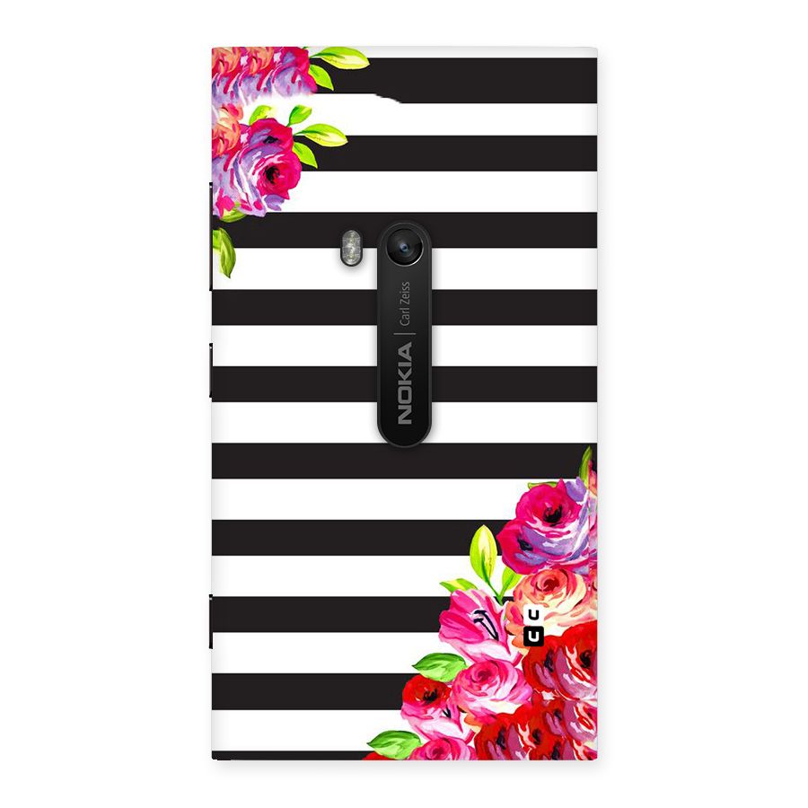 Floral Stripes Back Case for Lumia 920