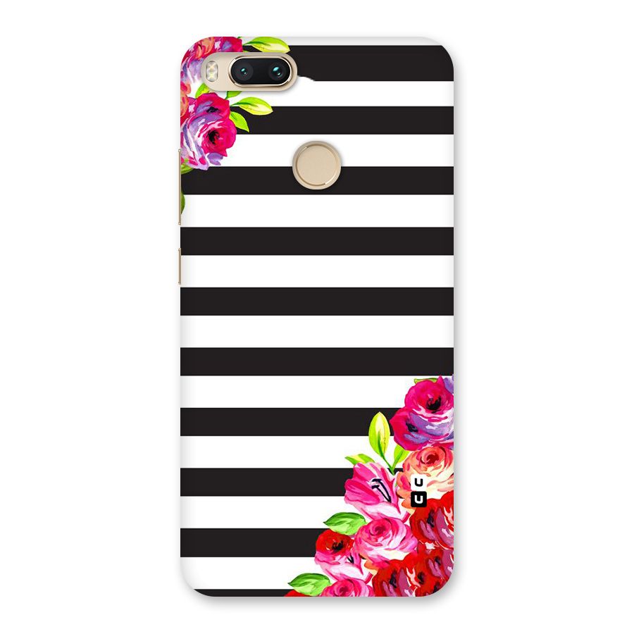 Floral Stripes Back Case for Mi A1
