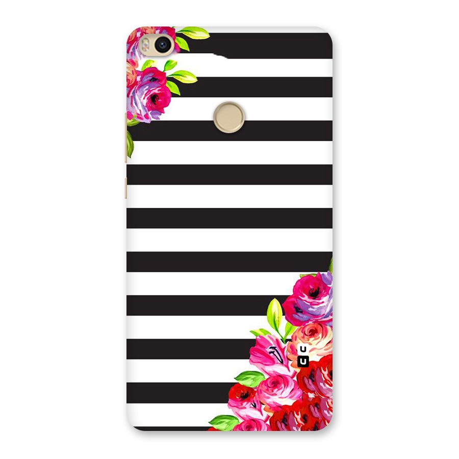 Floral Stripes Back Case for Mi Max 2