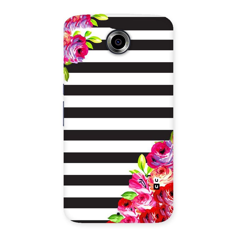 Floral Stripes Back Case for Nexsus 6