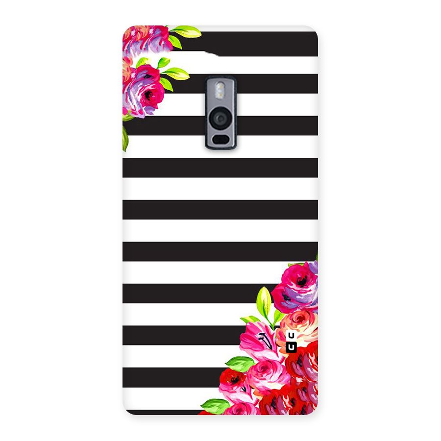 Floral Stripes Back Case for OnePlus Two