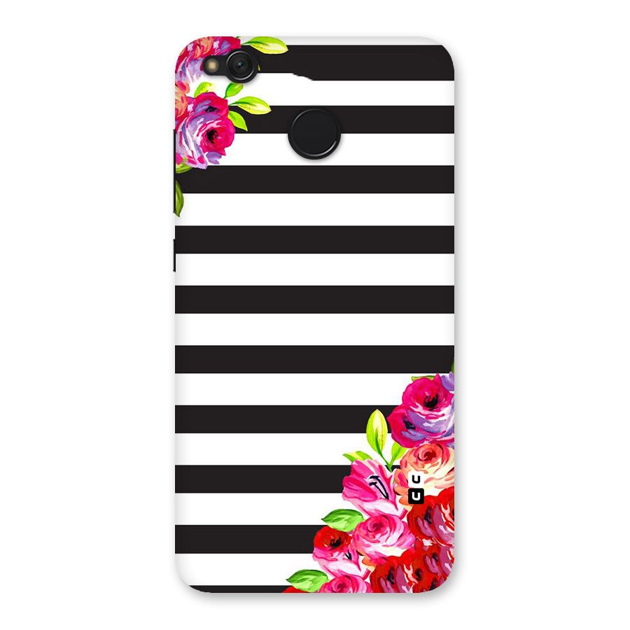 Floral Stripes Back Case for Redmi 4