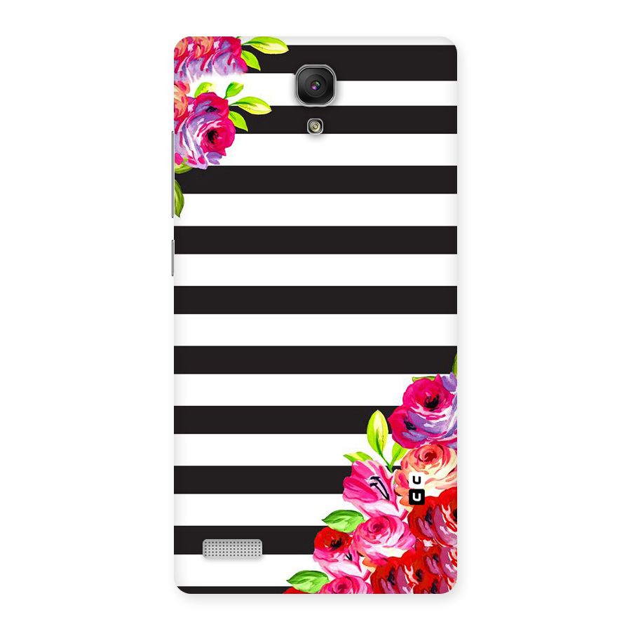 Floral Stripes Back Case for Redmi Note Prime