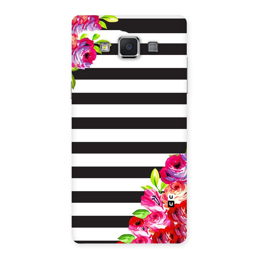 Floral Stripes Back Case for Samsung Galaxy A5