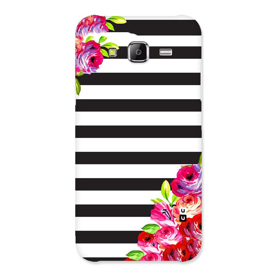 Floral Stripes Back Case for Samsung Galaxy J5