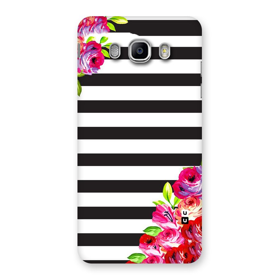 Floral Stripes Back Case for Samsung Galaxy J5 2016
