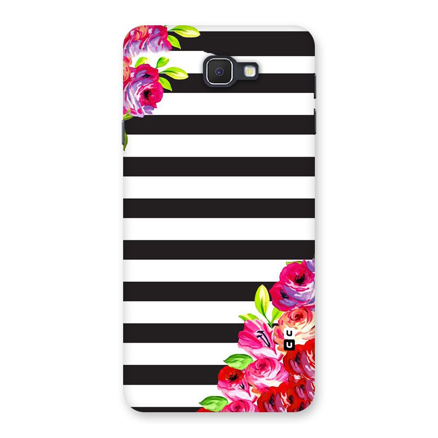 Floral Stripes Back Case for Samsung Galaxy J7 Prime