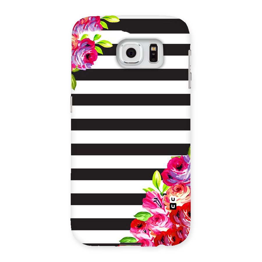 Floral Stripes Back Case for Samsung Galaxy S6