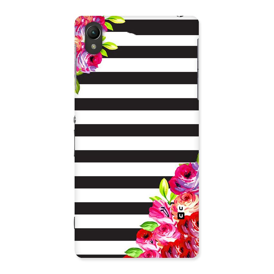 Floral Stripes Back Case for Sony Xperia Z2