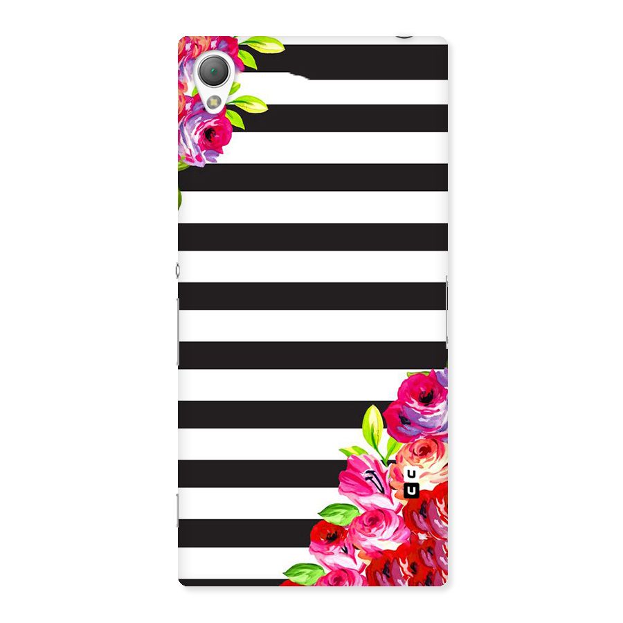 Floral Stripes Back Case for Sony Xperia Z3