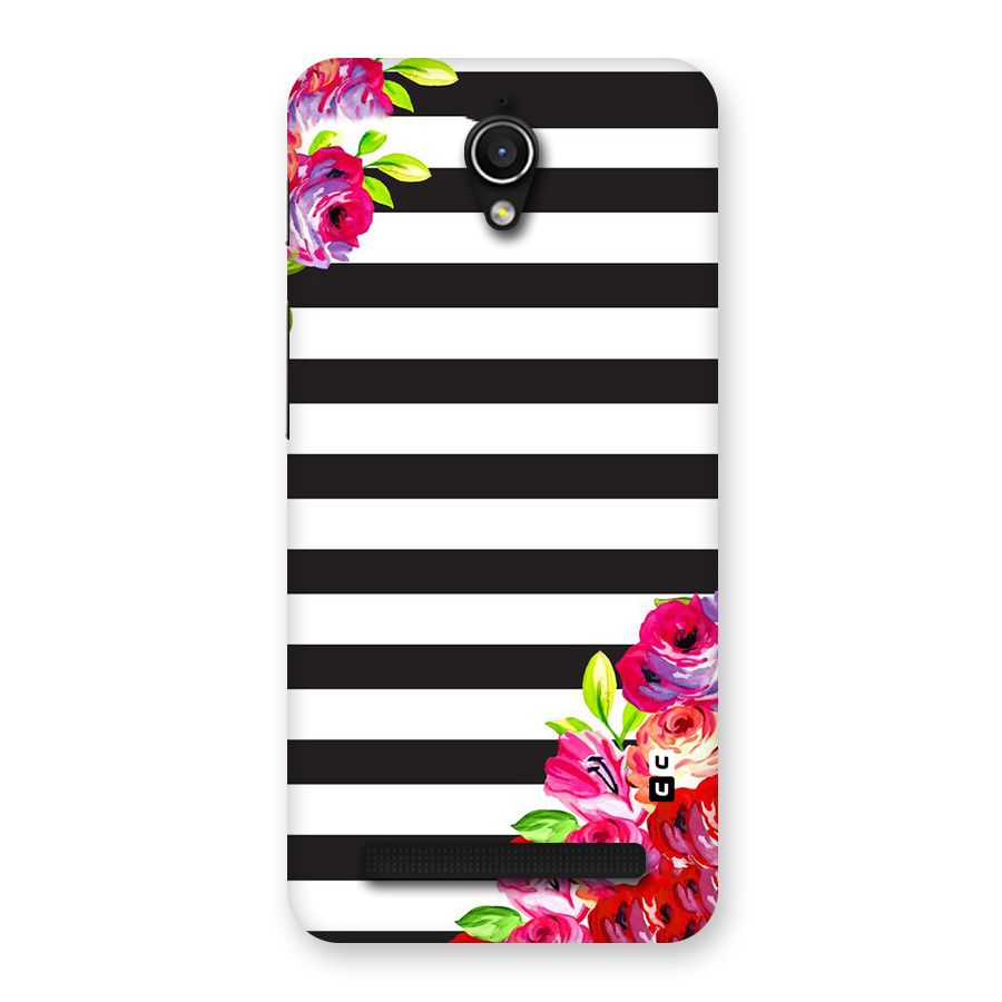 Floral Stripes Back Case for Zenfone Go
