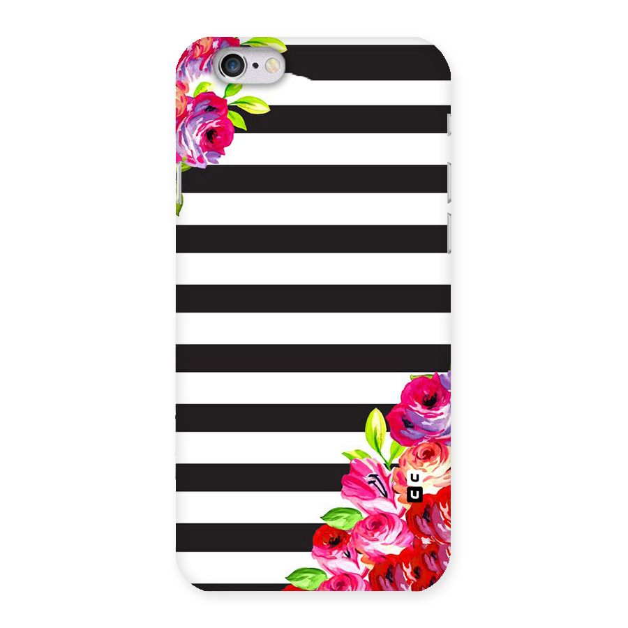Floral Stripes Back Case for iPhone 6 6S