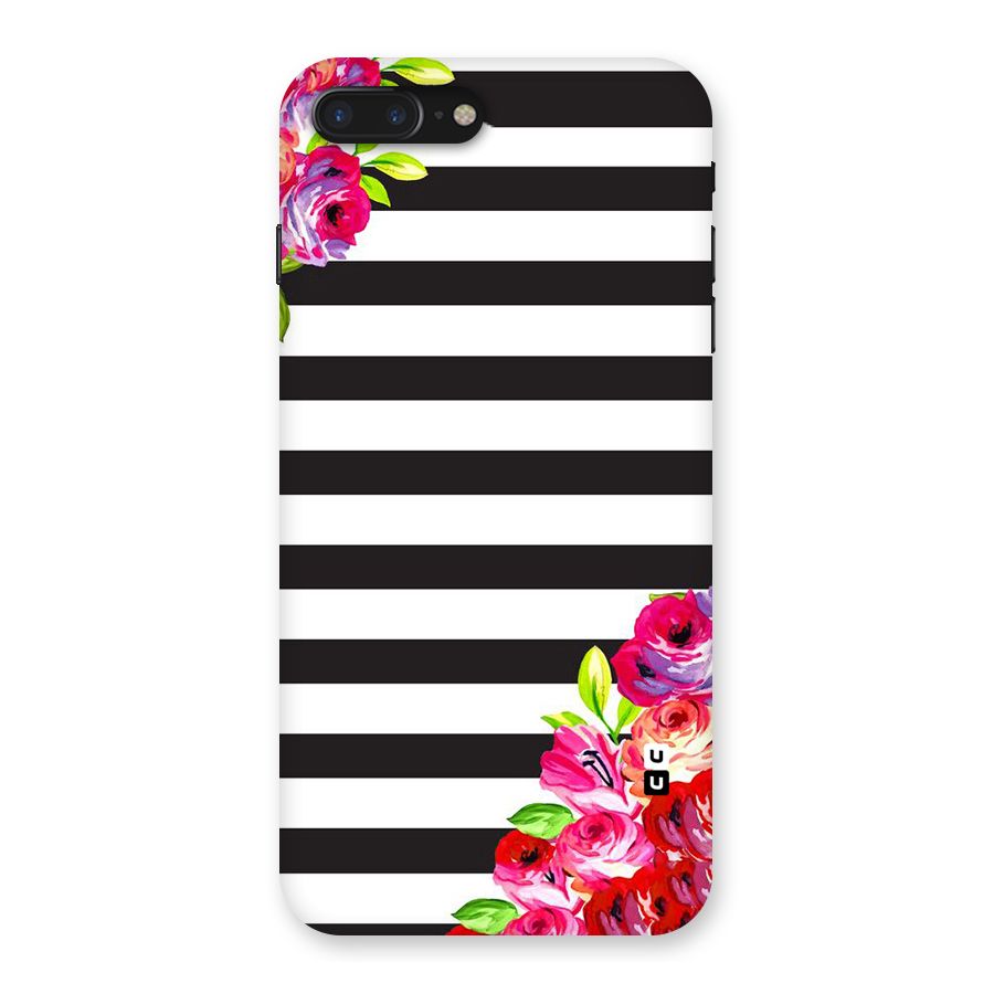 Floral Stripes Back Case for iPhone 7 Plus