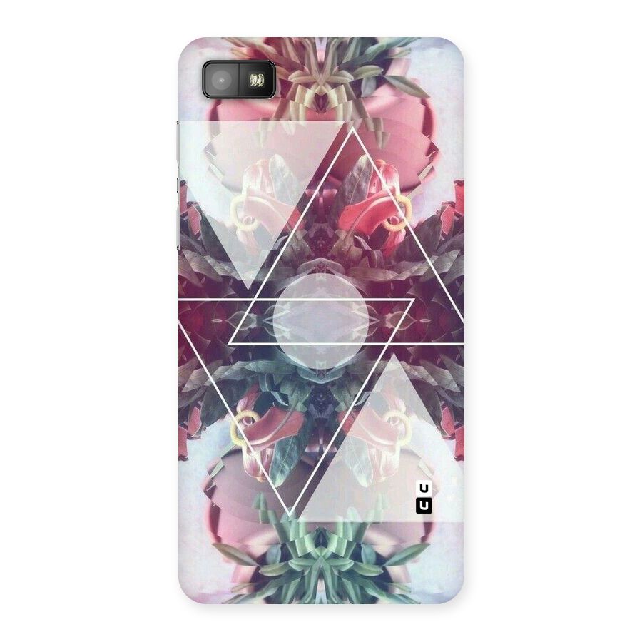 Floral Triangle Back Case for Blackberry Z10
