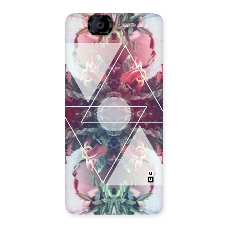 Floral Triangle Back Case for Canvas Knight A350