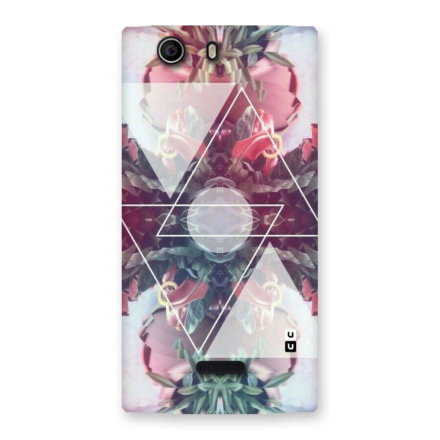 Floral Triangle Back Case for Canvas Nitro 2 E311