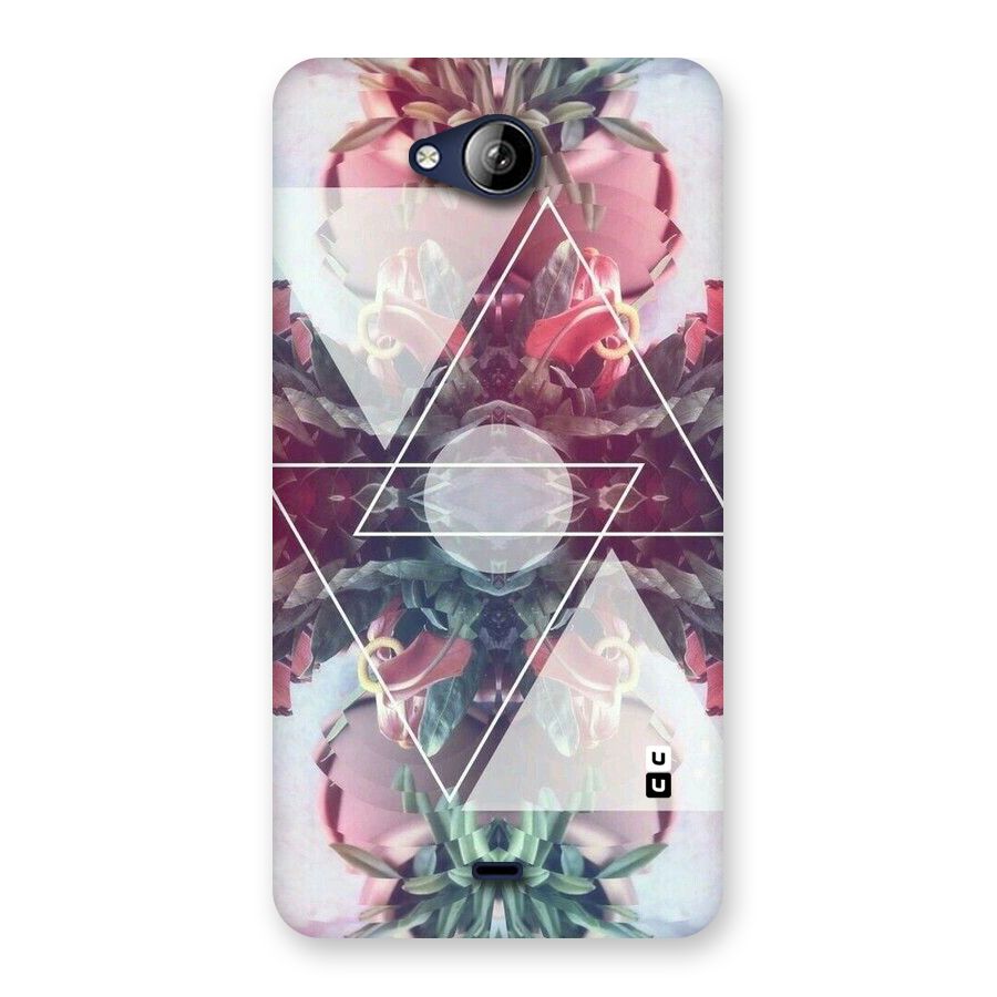 Floral Triangle Back Case for Canvas Play Q355