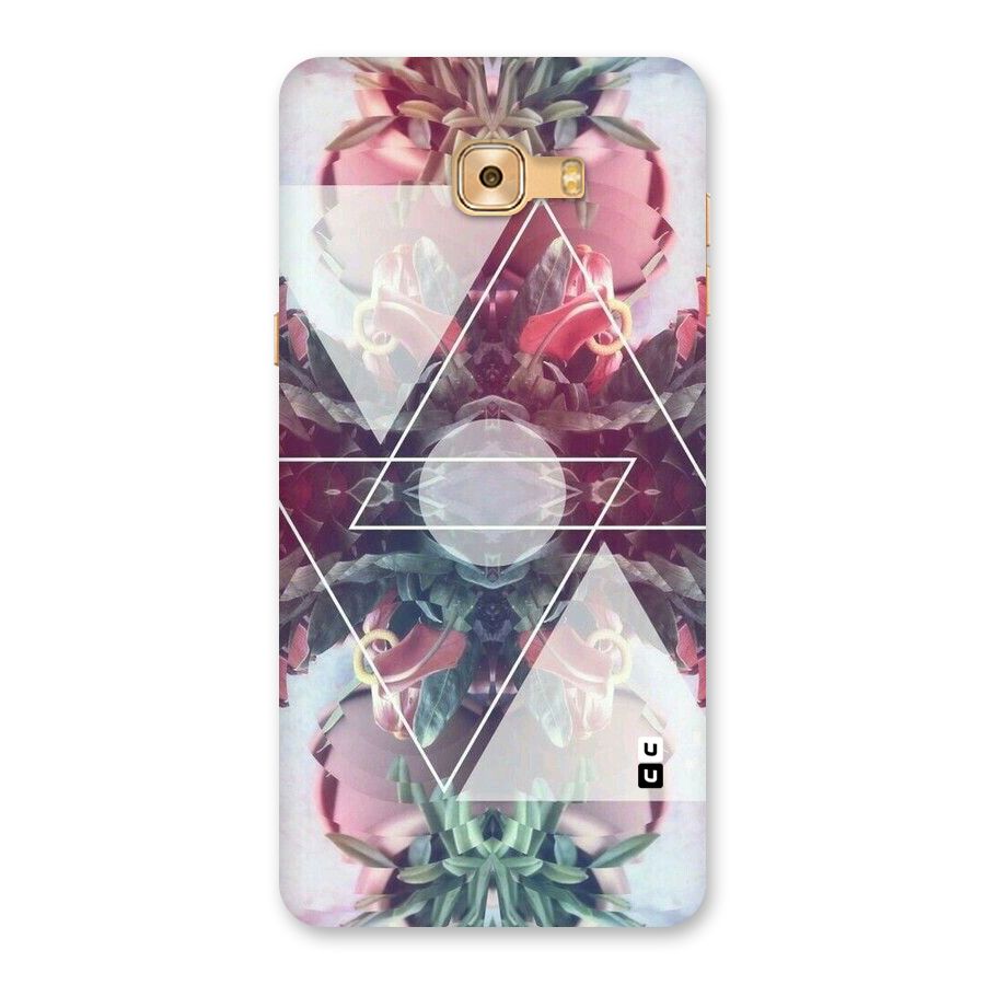 Floral Triangle Back Case for Galaxy C9 Pro