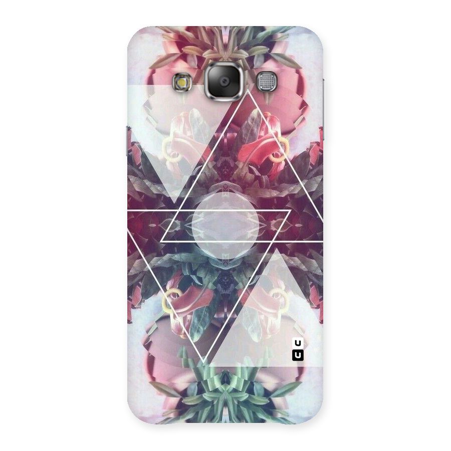 Floral Triangle Back Case for Galaxy E7