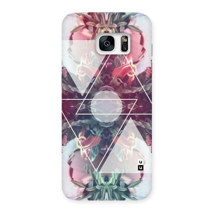Floral Triangle Back Case for Galaxy S7 Edge
