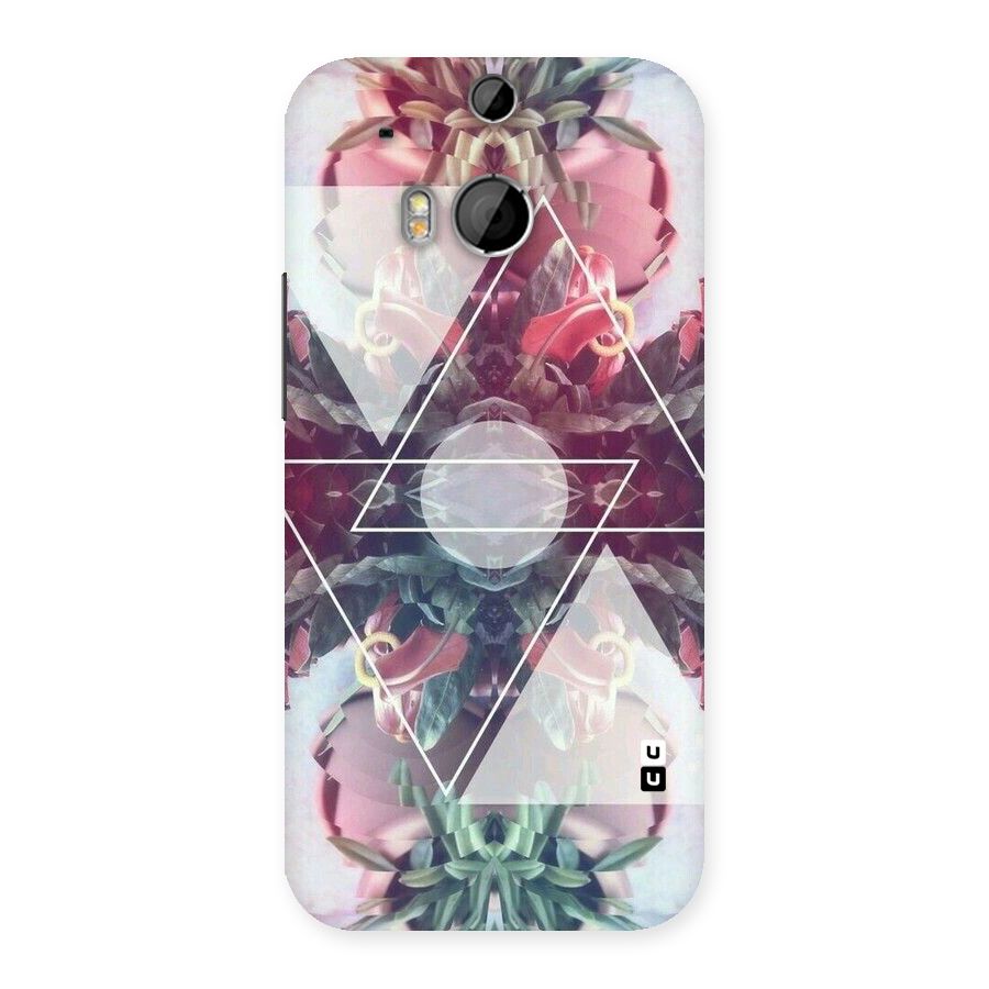 Floral Triangle Back Case for HTC One M8