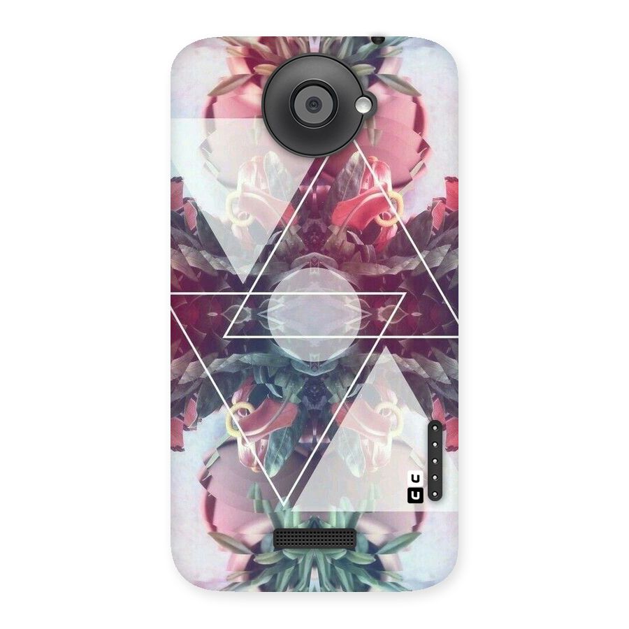 Floral Triangle Back Case for HTC One X