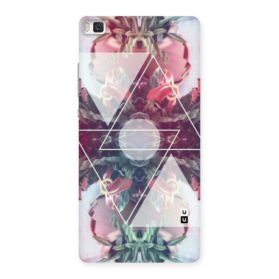 Floral Triangle Back Case for Huawei P8