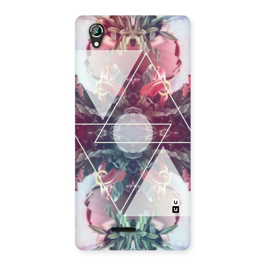 Floral Triangle Back Case for Lava Iris 800