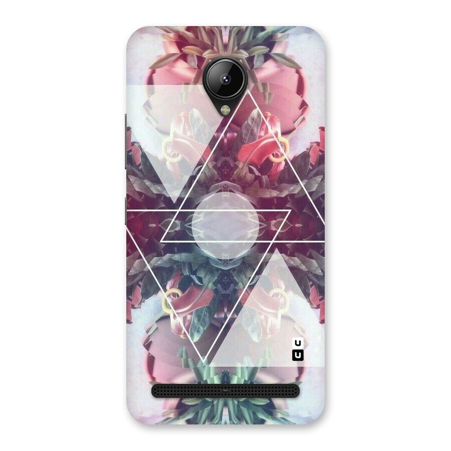 Floral Triangle Back Case for Lenovo C2