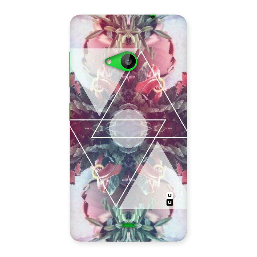Floral Triangle Back Case for Lumia 535