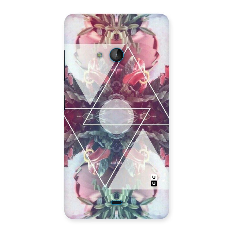 Floral Triangle Back Case for Lumia 540
