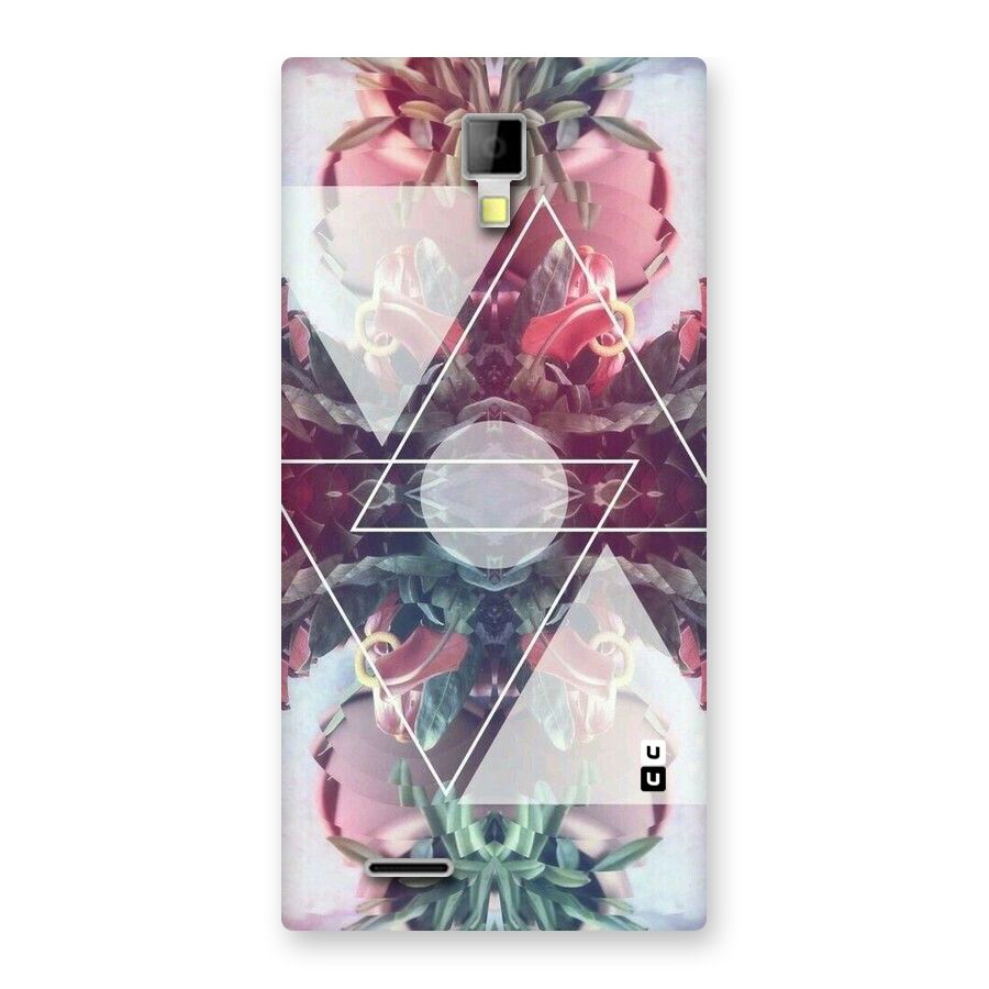 Floral Triangle Back Case for Micromax Canvas Xpress A99